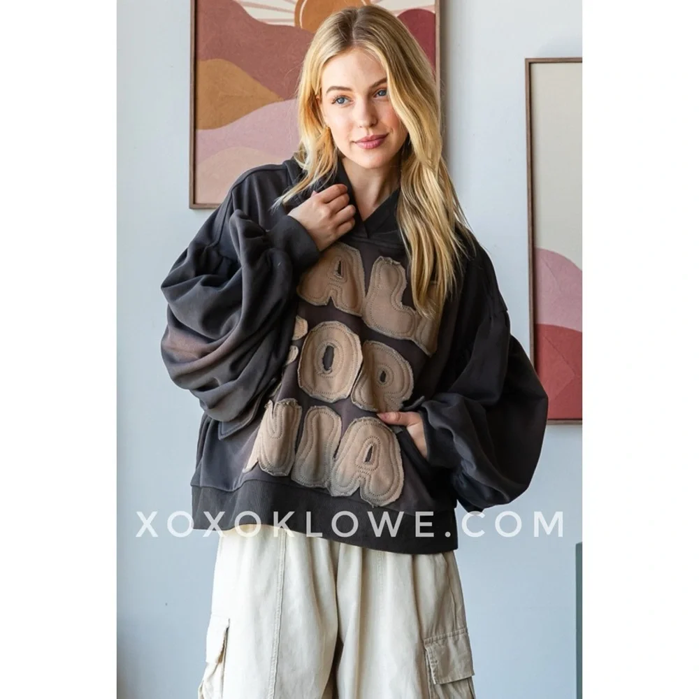 Oli & Hali Washed California Oversized Hoodie - Picture 7 of 7